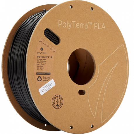 Polymaker PolyTerra™ PLA  1,75mm 1000g Filament schwarz