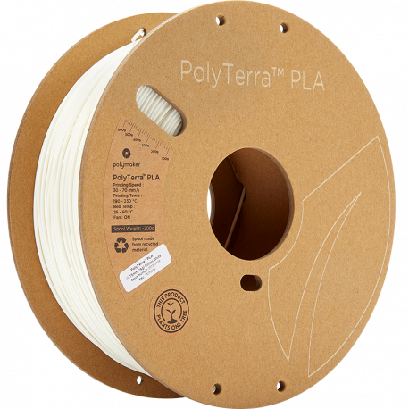 Polymaker PolyTerra™ PLA  1,75mm 1000g Filament weiß