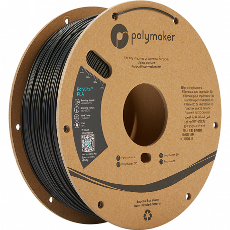 Polymaker PolyLite™ PLA 1,75mm 1000g Filament Black