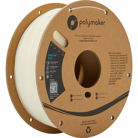 Polymaker PolyLite™ PLA 2,85mm 1000g Filament Naturell