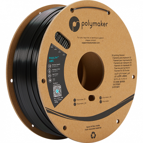 Polymaker PolyLite™ ABS 2,85mm 1000g Filament Schwarz