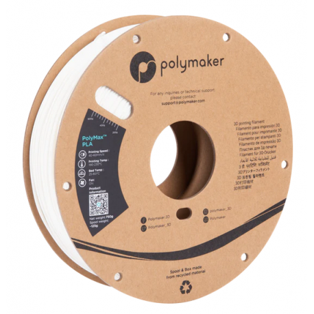 Polymaker PolyMax™ Tough PLA 1,75mm 750g Filament White