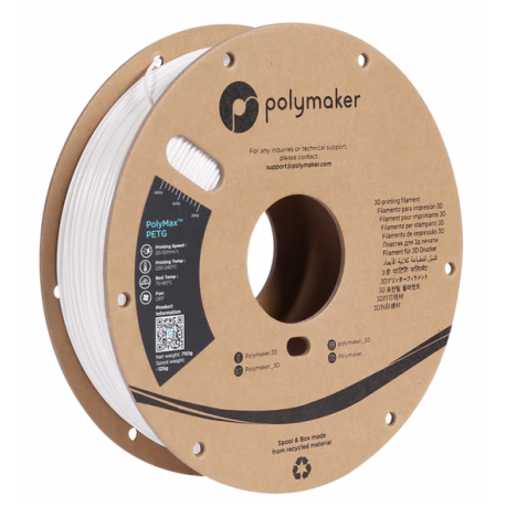 Polymaker PolyMax™ Tough PETG 1,75mm 750g Filament True White